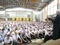 Klanjanje namaza u dvorani Midhat Hujdur Hujka u Mostaru Foto: Fotoservis