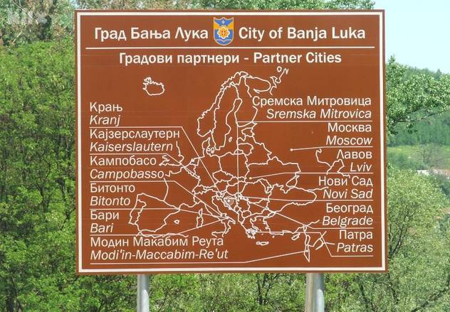 blusrcu.ba-Nove table Partnerski gradovi vidljivi na svim ulazima u Banju Luku