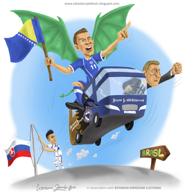 Džeko i Sušić na karikaturama Zdravka Cvjetkovića