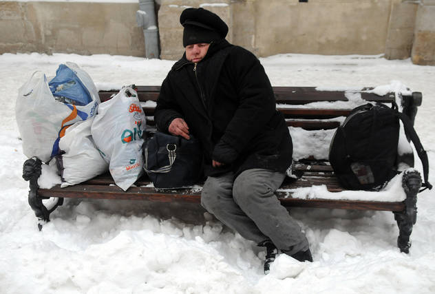 Beskućnici se smrzavaju na ulicama (Foto: AFP)