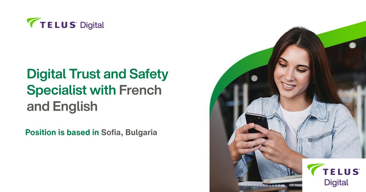 Digital Trust and Safety Specialist with French and English (m/f)