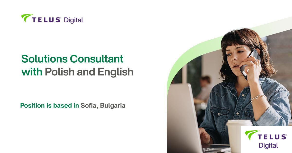Solutions Consultant with Polish and English (m/f)