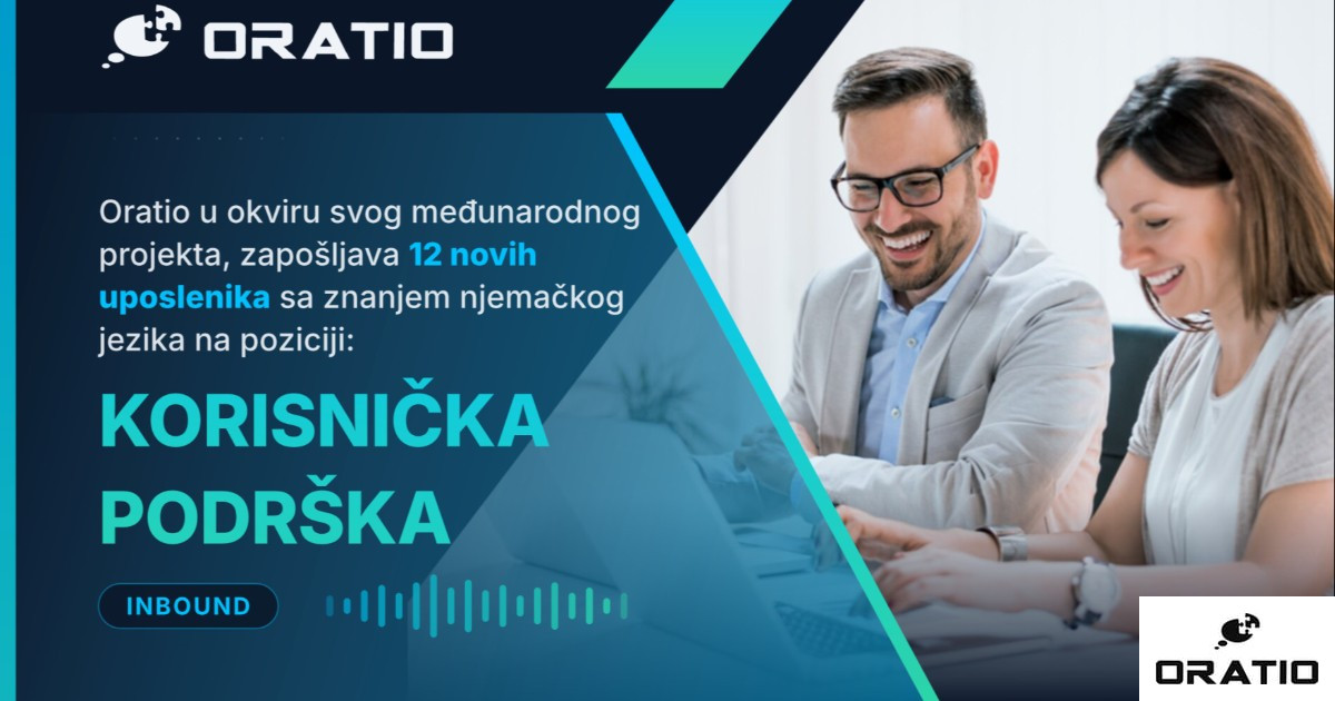 Korisnička podrška - Njemački jezik (m/ž)