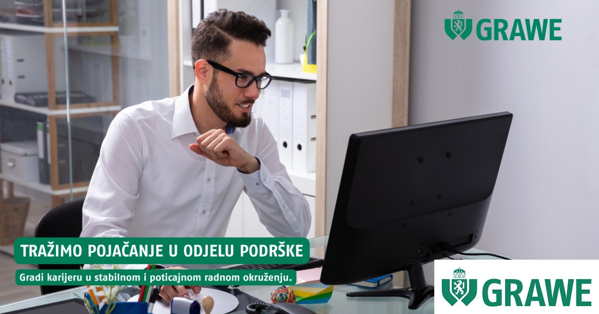 Saradnik u odjelu podrške (m/ž)