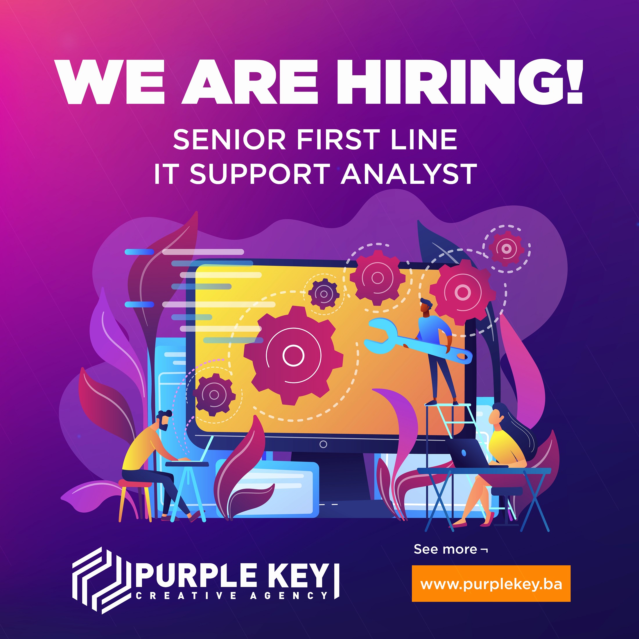 Senior First Line IT Support Analyst - Pathway to Second Line Support (m/f)