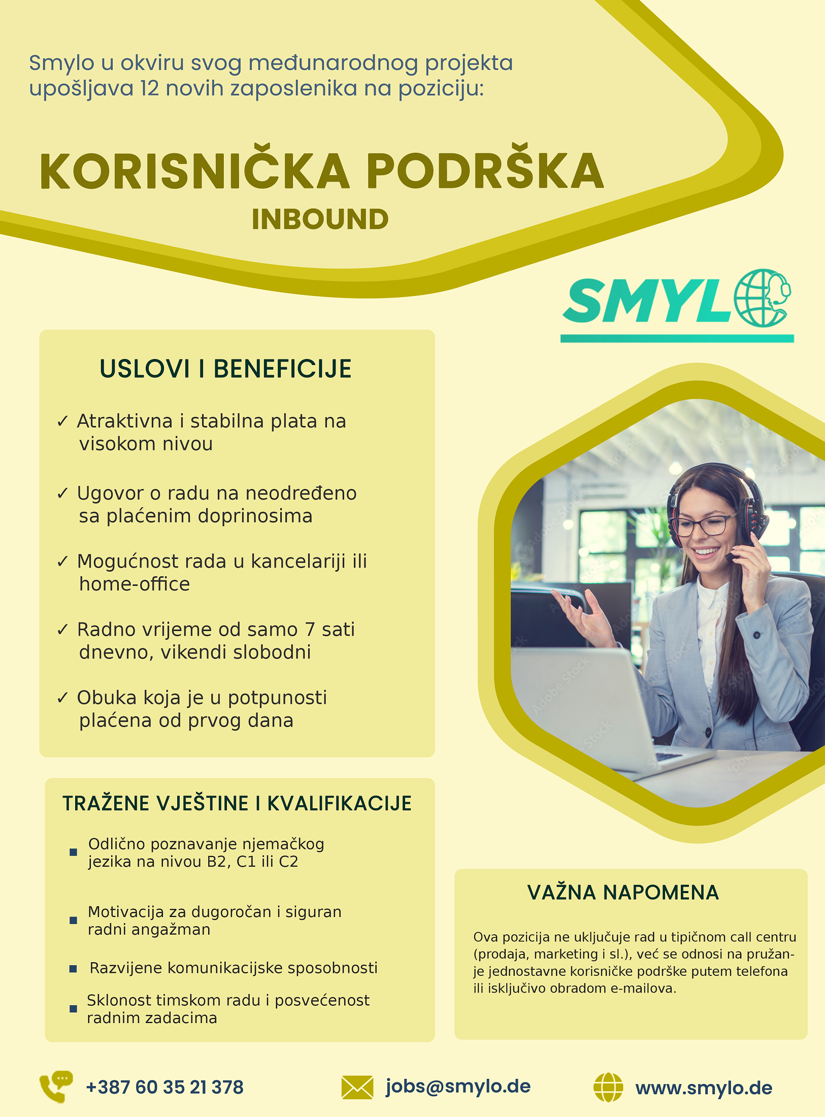 Korisnička podrška - Njemački jezik (m/ž)
