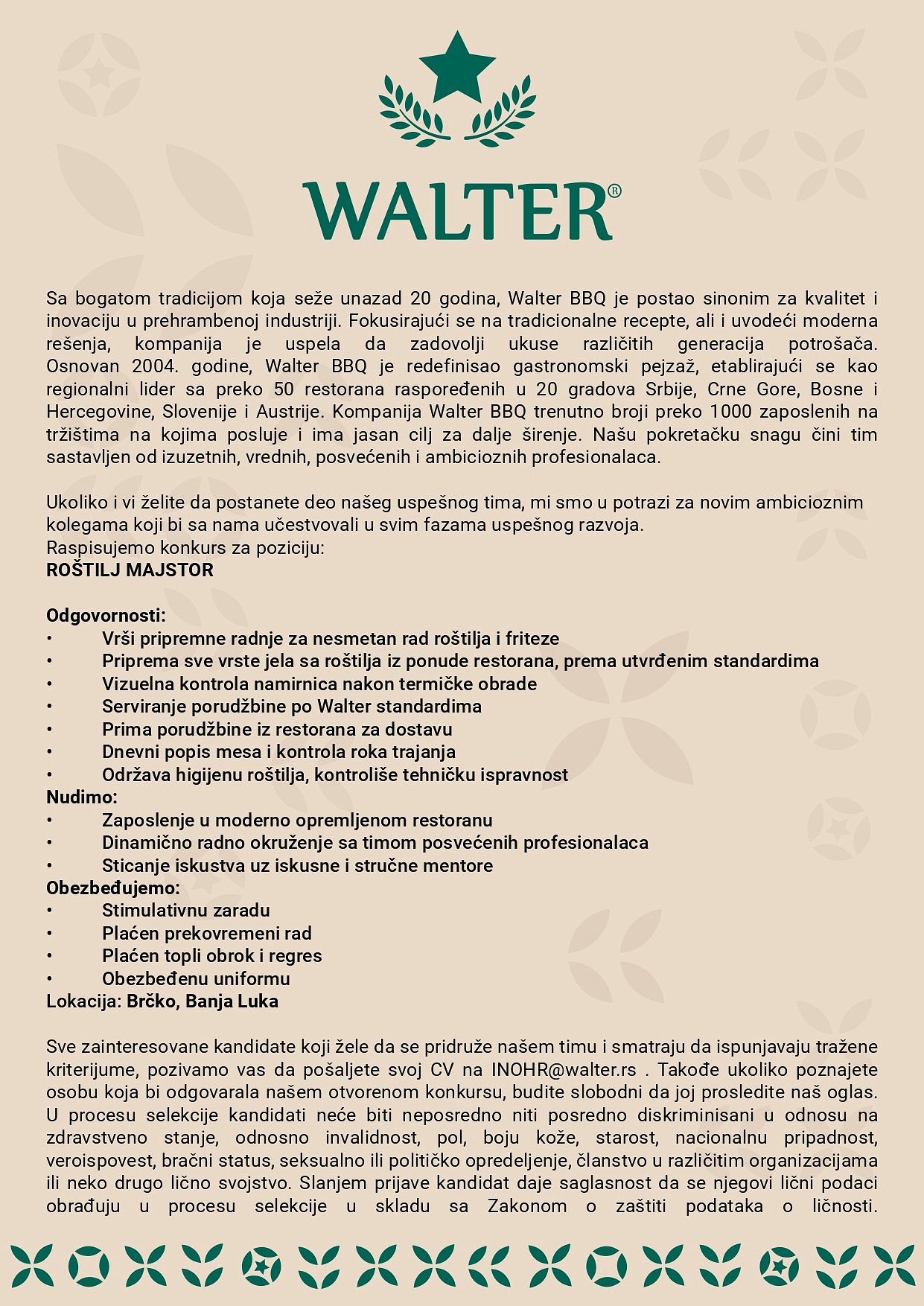 Roštilj majstor (m/ž)