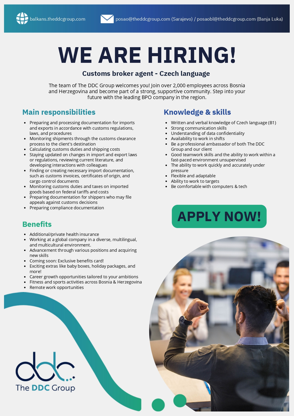 Customs Broker Agent - Czech Language (m/f)