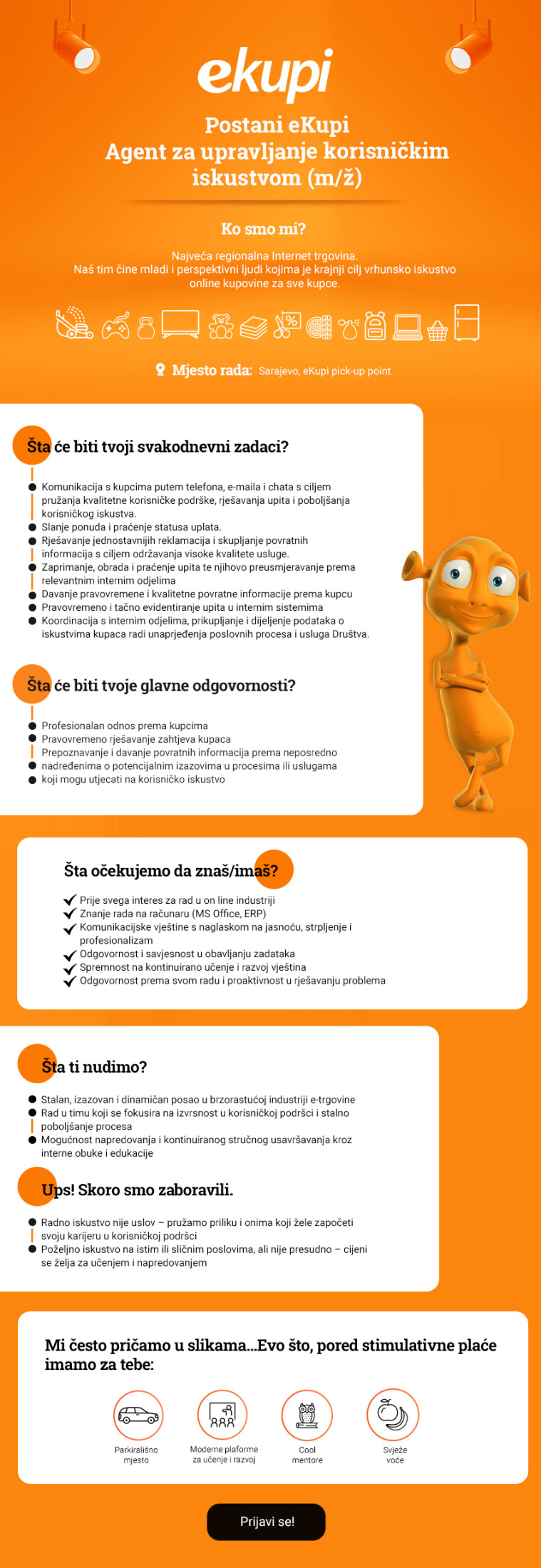Agent za upravljanje korisničkim iskustvom (m/ž)