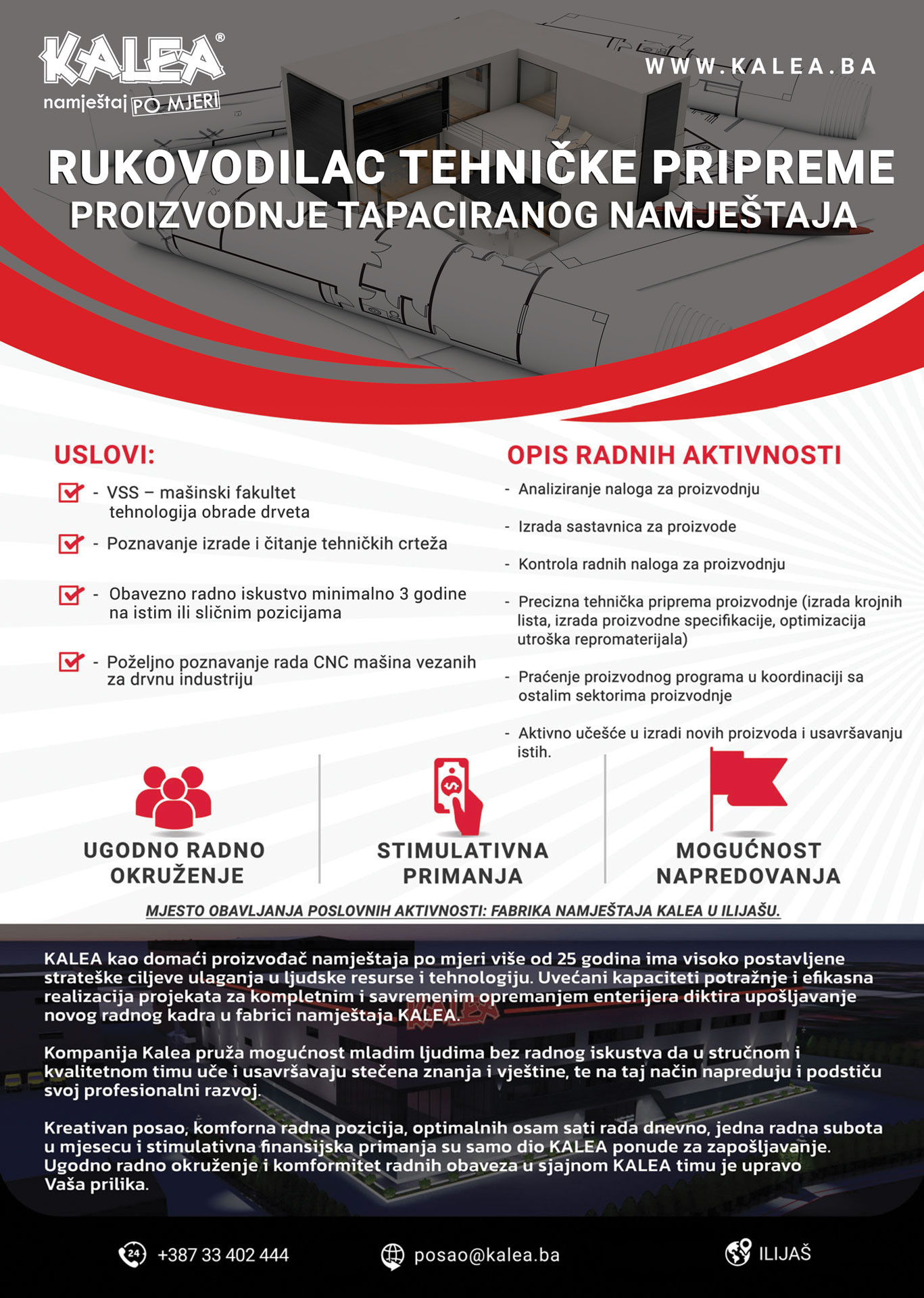 Rukovodilac tehničke pripreme proizvodnje (m/ž)