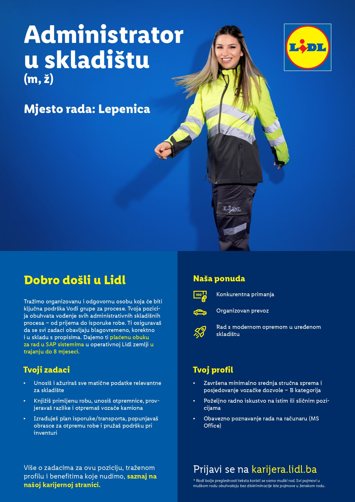 Administrator u skladištu (m/ž)