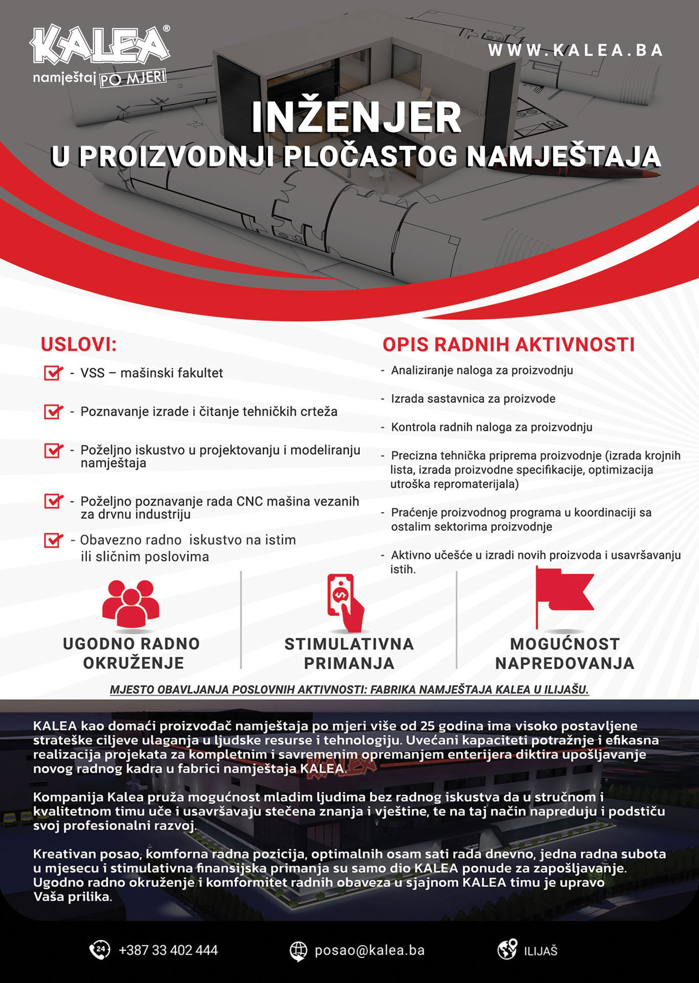 Inženjer u proizvodnji pločastog namještaja (m/ž)
