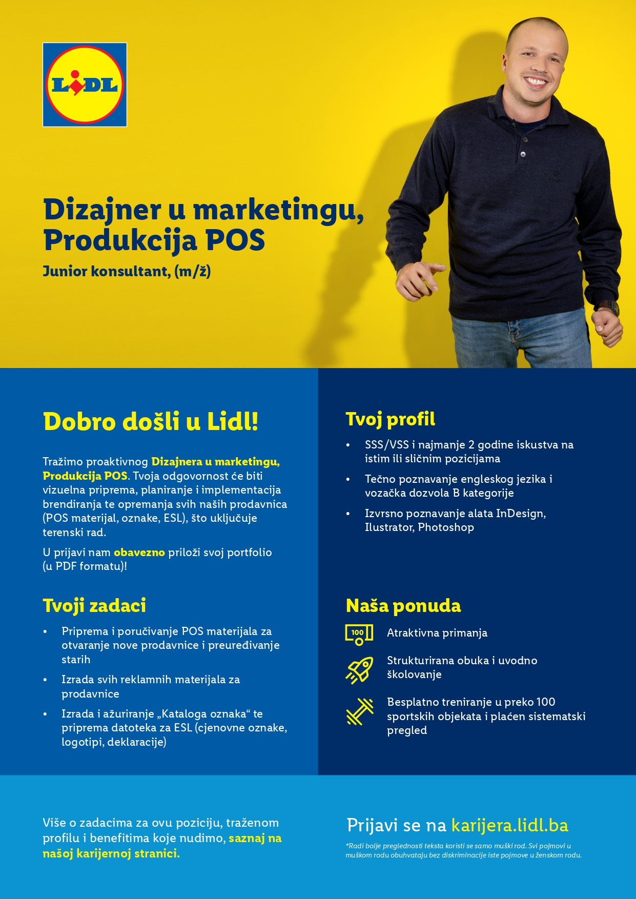 Junior konsultant - Dizajner u marketingu, Produkcija POS (m/ž)