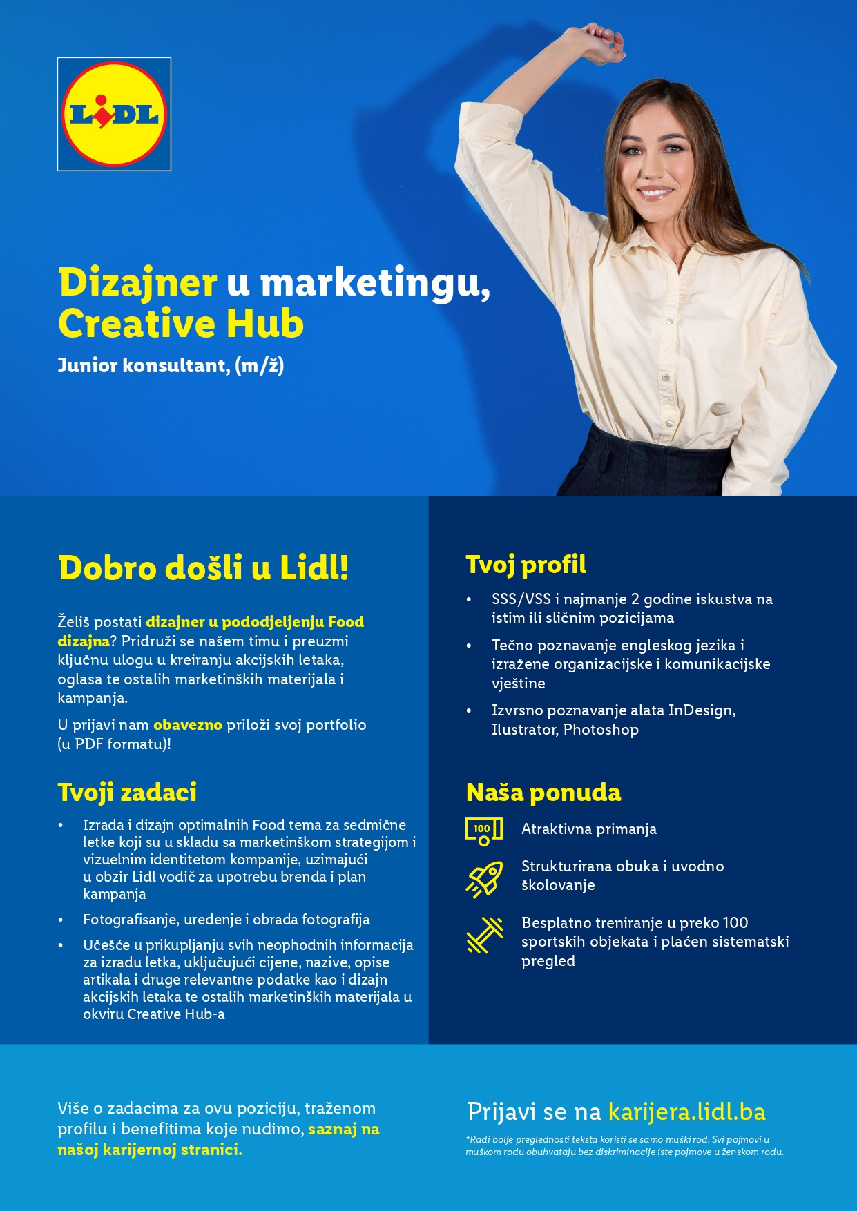 Junior konsultant - Dizajner u marketingu, Creative Hub (m/ž)