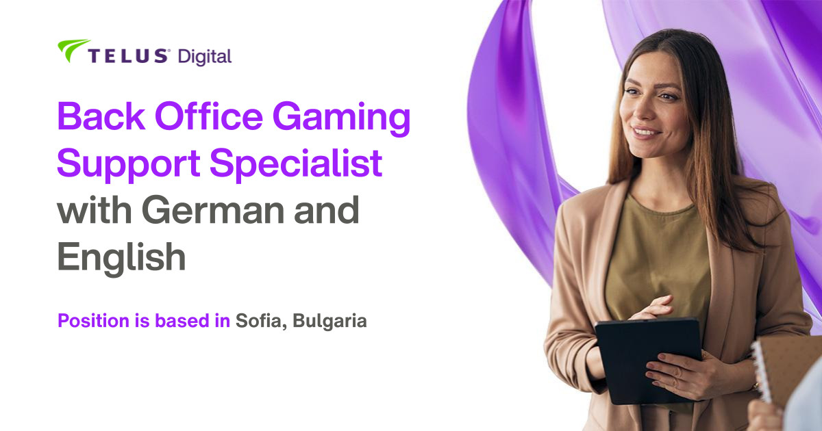 Back Office Gaming Support Specialist with German and English (m/f)