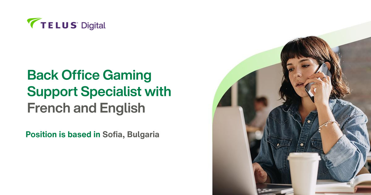 Back Office Gaming Support Specialist with French and English (m/f)