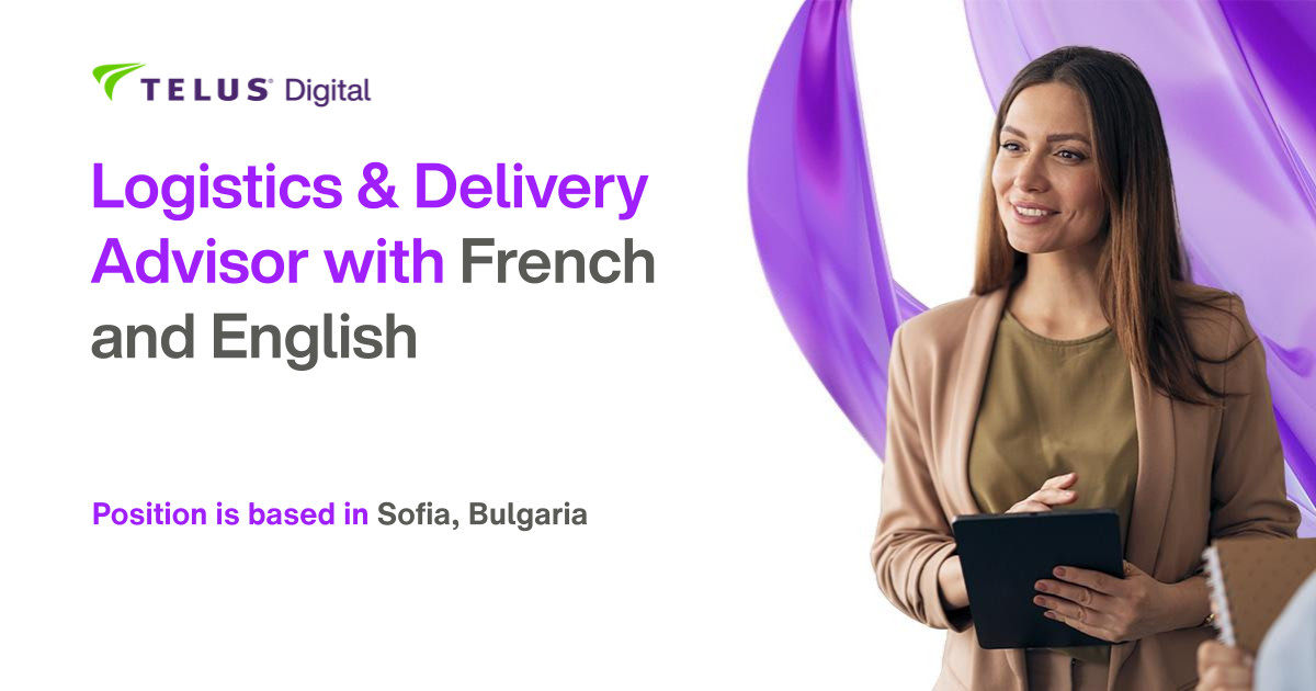 Logistics & Delivery Advisor with French and English (m/f)