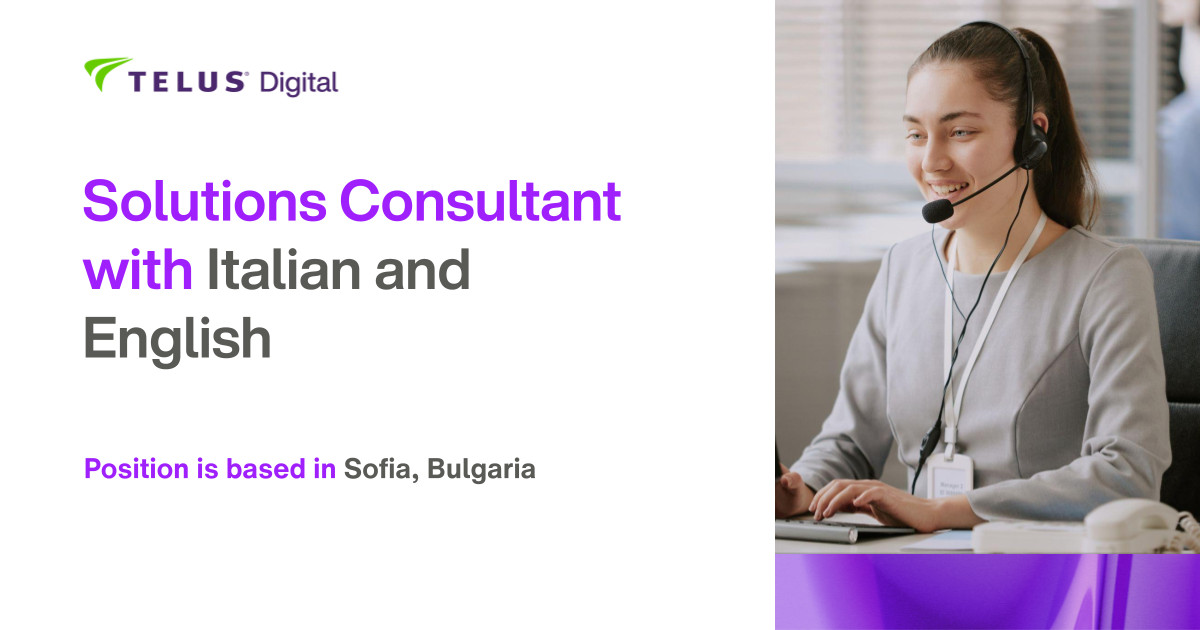 Solutions Consultant with Italian and English (m/f)