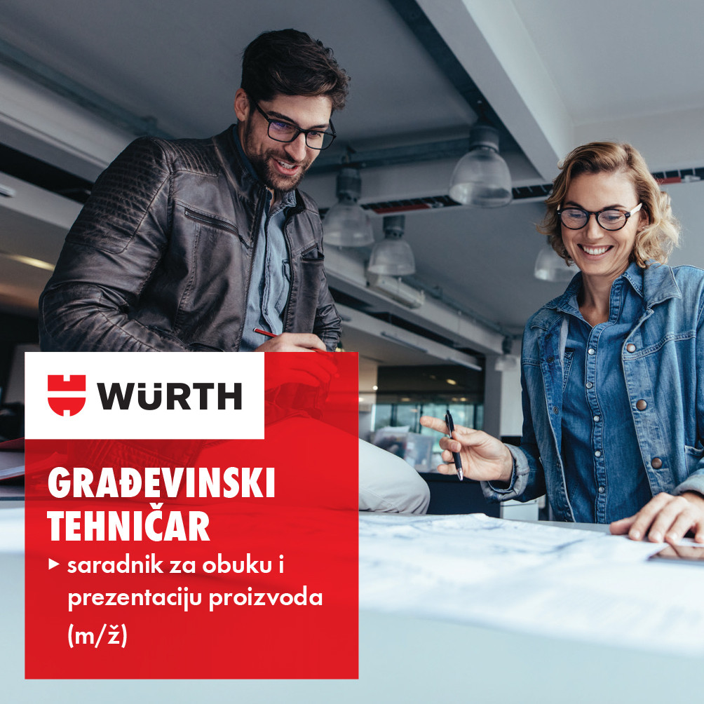Građevinski tehničar – saradnik za obuku i prezentaciju proizvoda (m/ž)