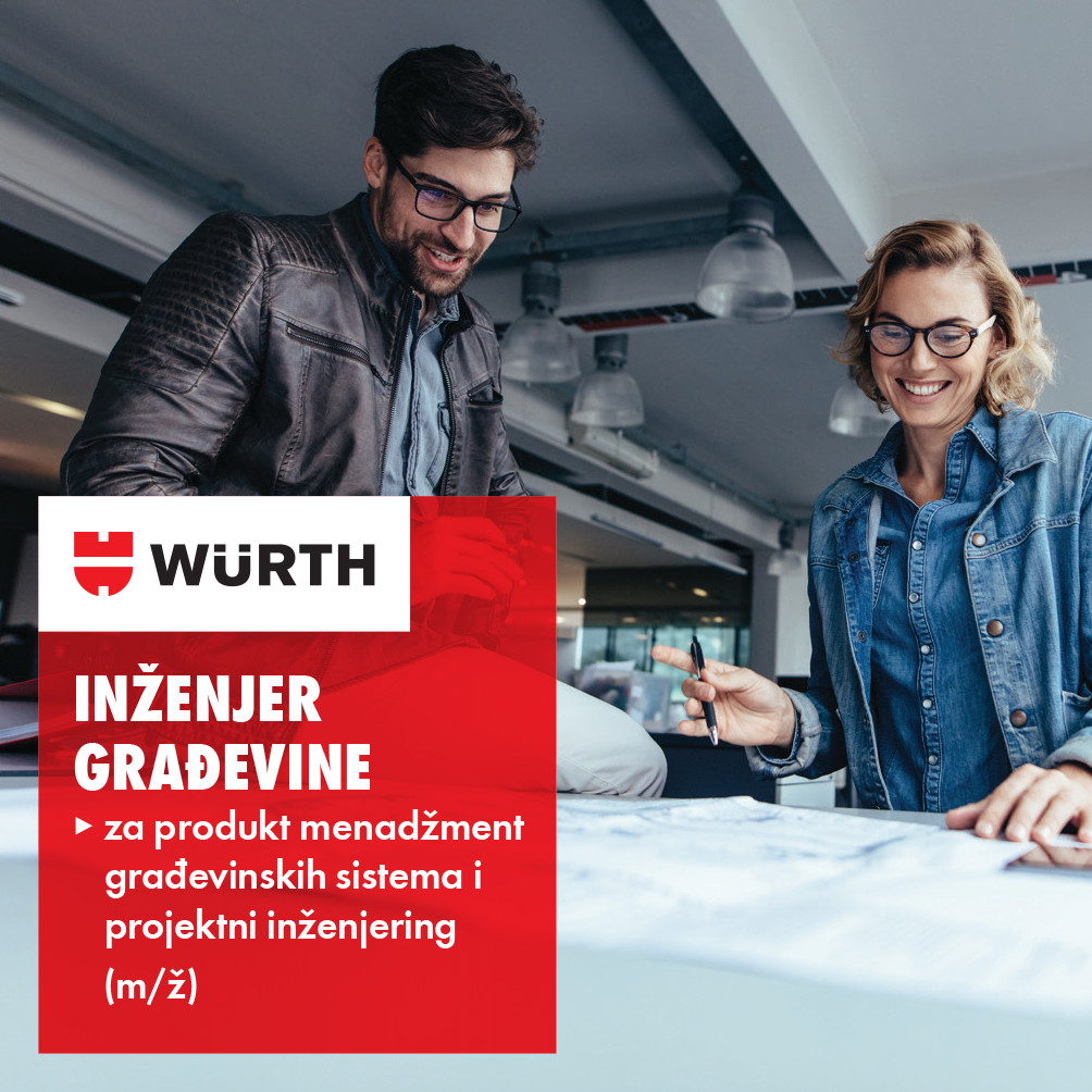 Inženjer građevine za produkt menadžment građevinskih sistema i projektni inženjering (m/ž)