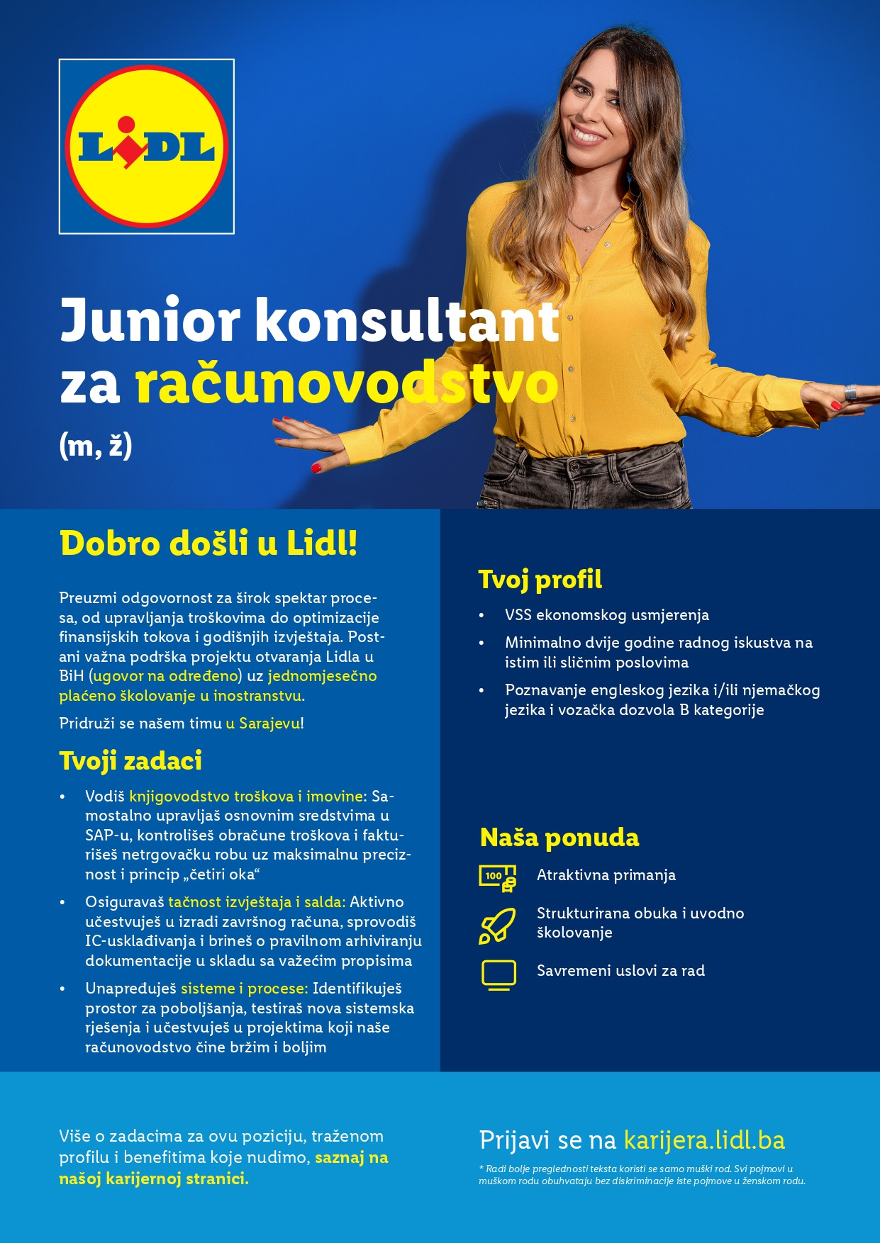 Junior konsultant za računovodstvo (m/ž)