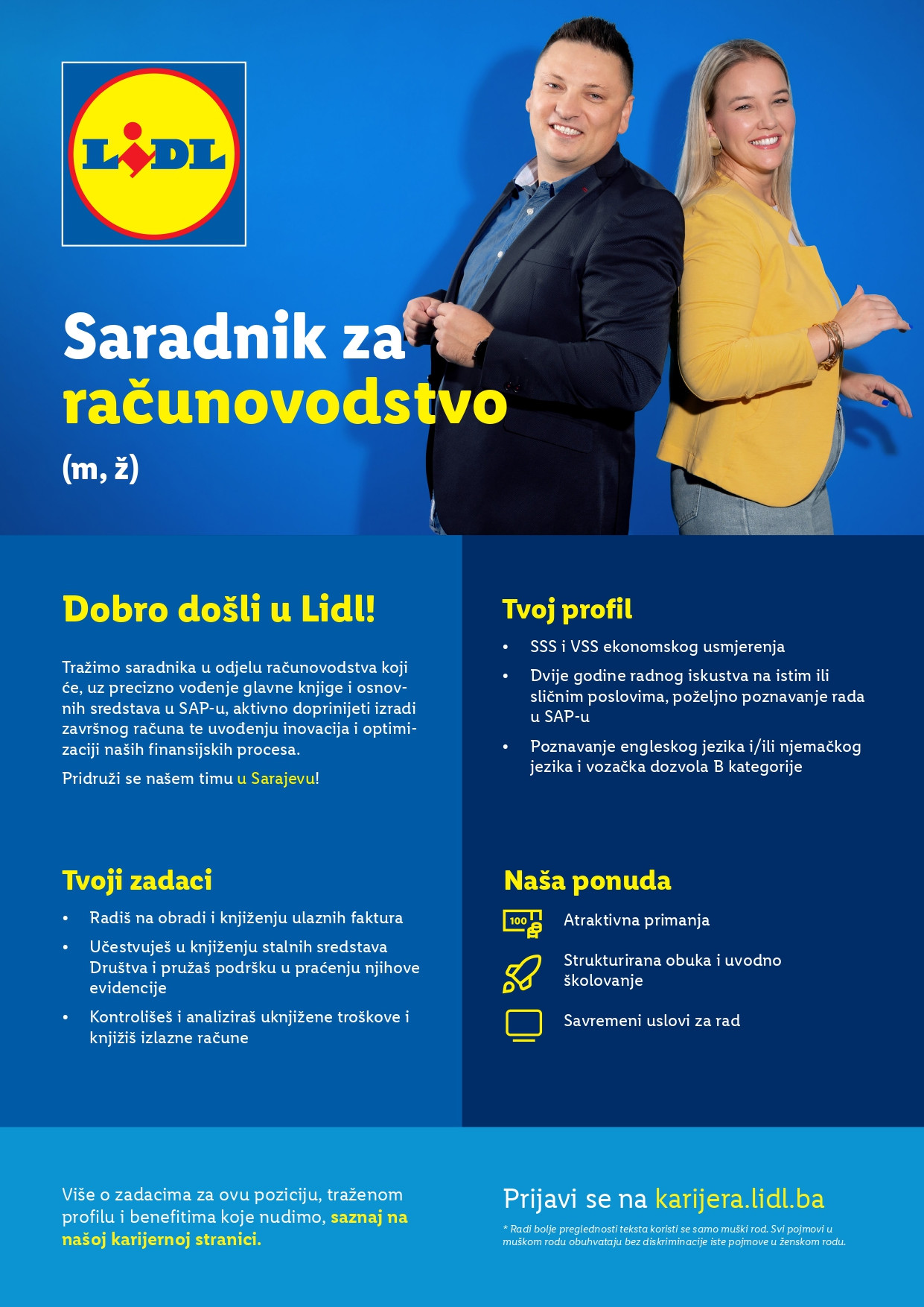 Saradnik za računovodstvo (m/ž)