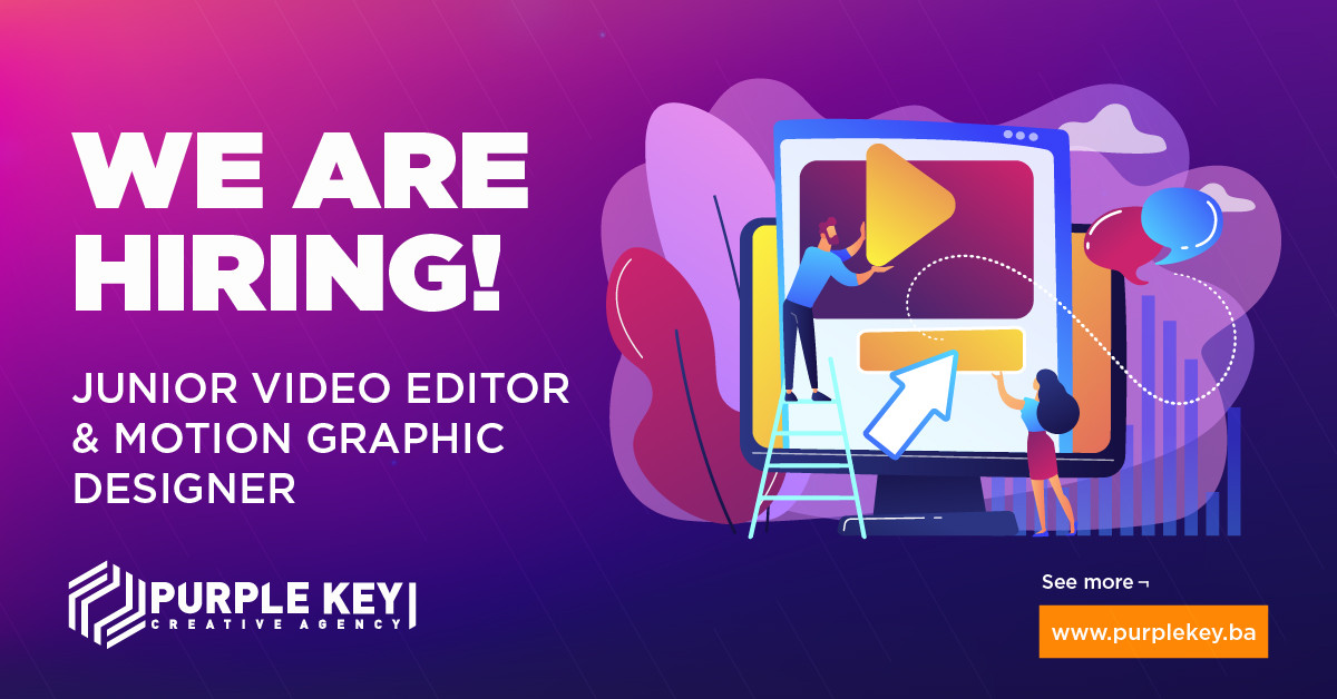 Junior Video Editor & Motion Graphic Designer (m/ž)