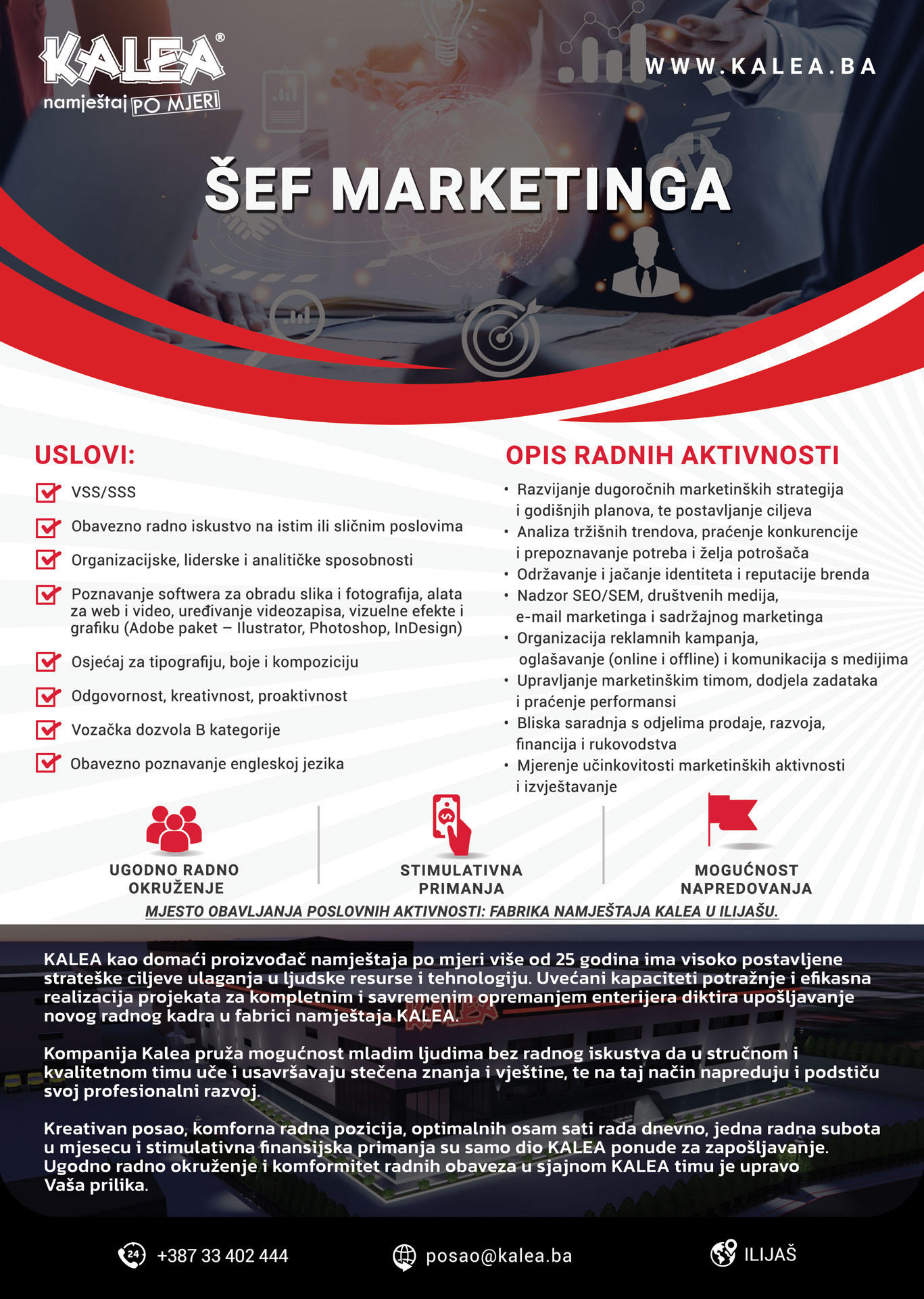 Šef marketinga (m/ž)