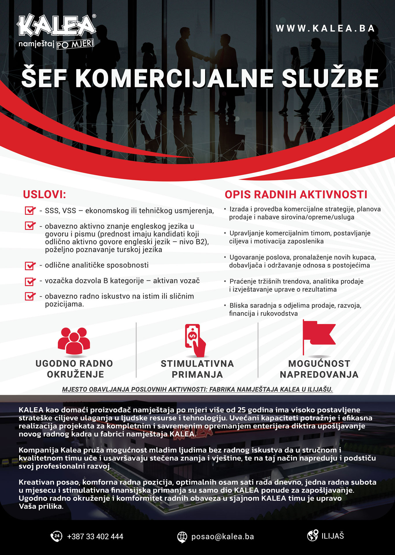 Šef komercijale (m/ž)