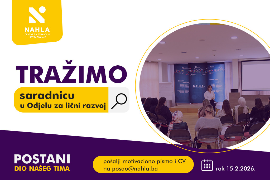 Saradnica u Odjelu za lični razvoj (ž)