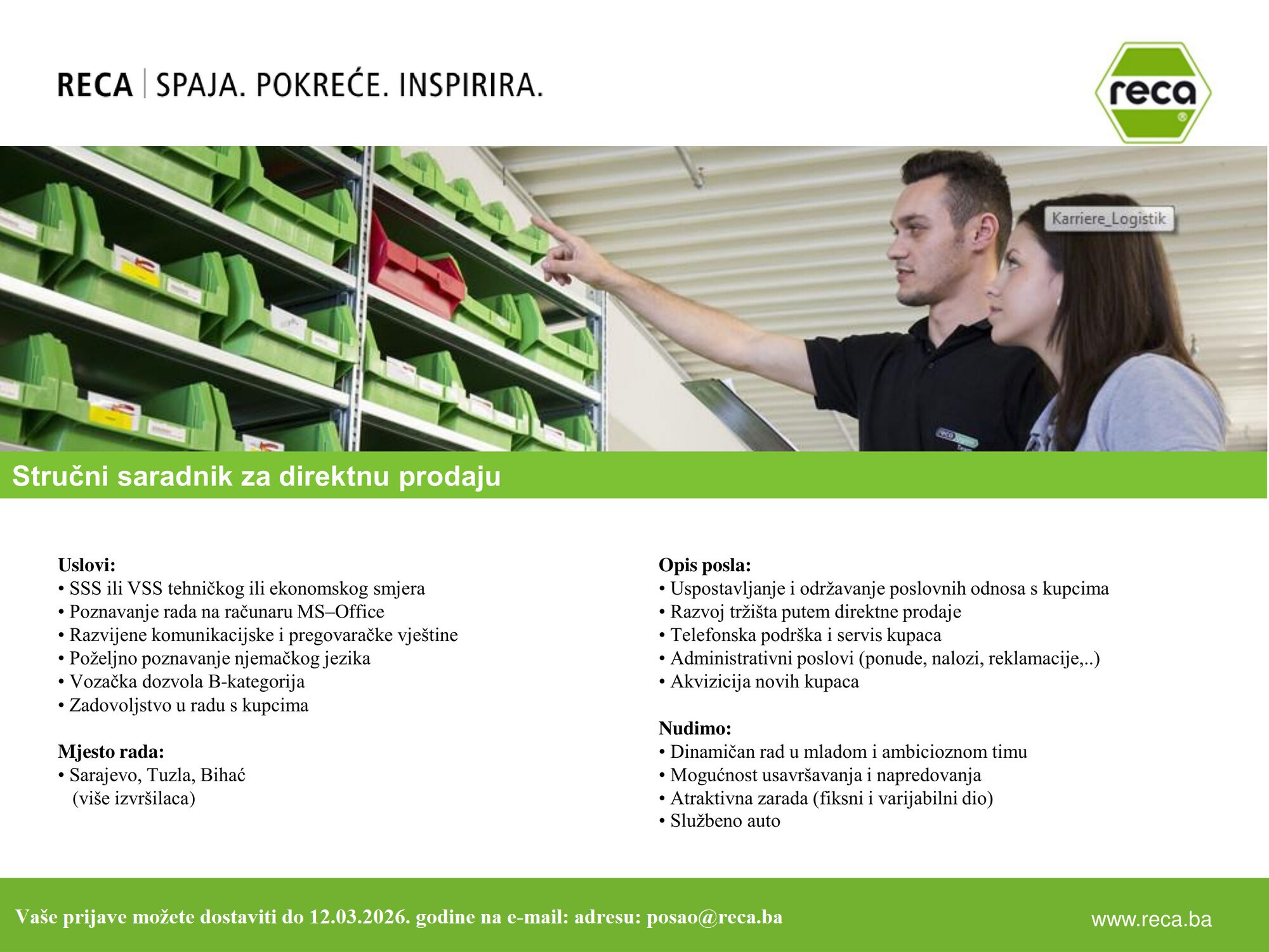 Stručni saradnik za direktnu prodaju (m/ž)