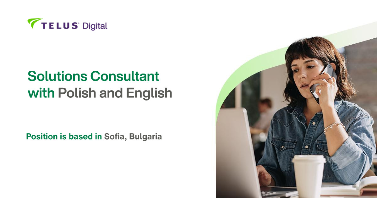 Solutions Consultant with Polish and English (m/f)
