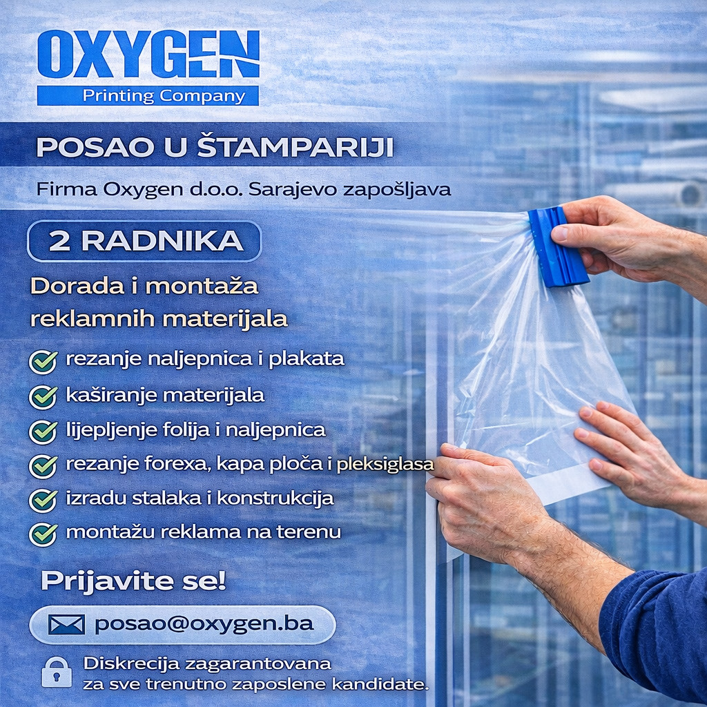 Radnik u doradi i montaži reklama (m/ž)