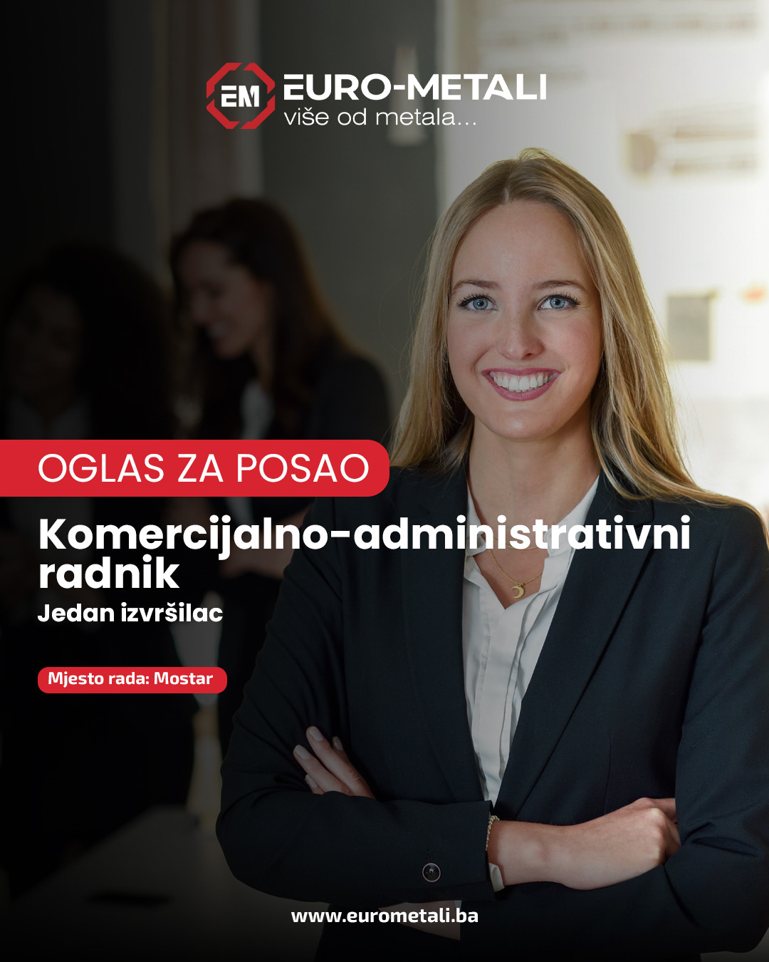 Komercijalno - administrativni radnik (m/ž)