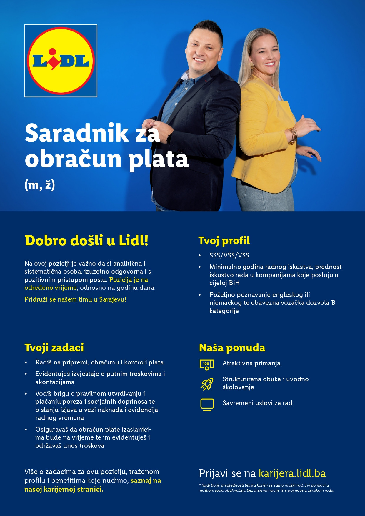 Saradnik za obračun plata (m/ž)