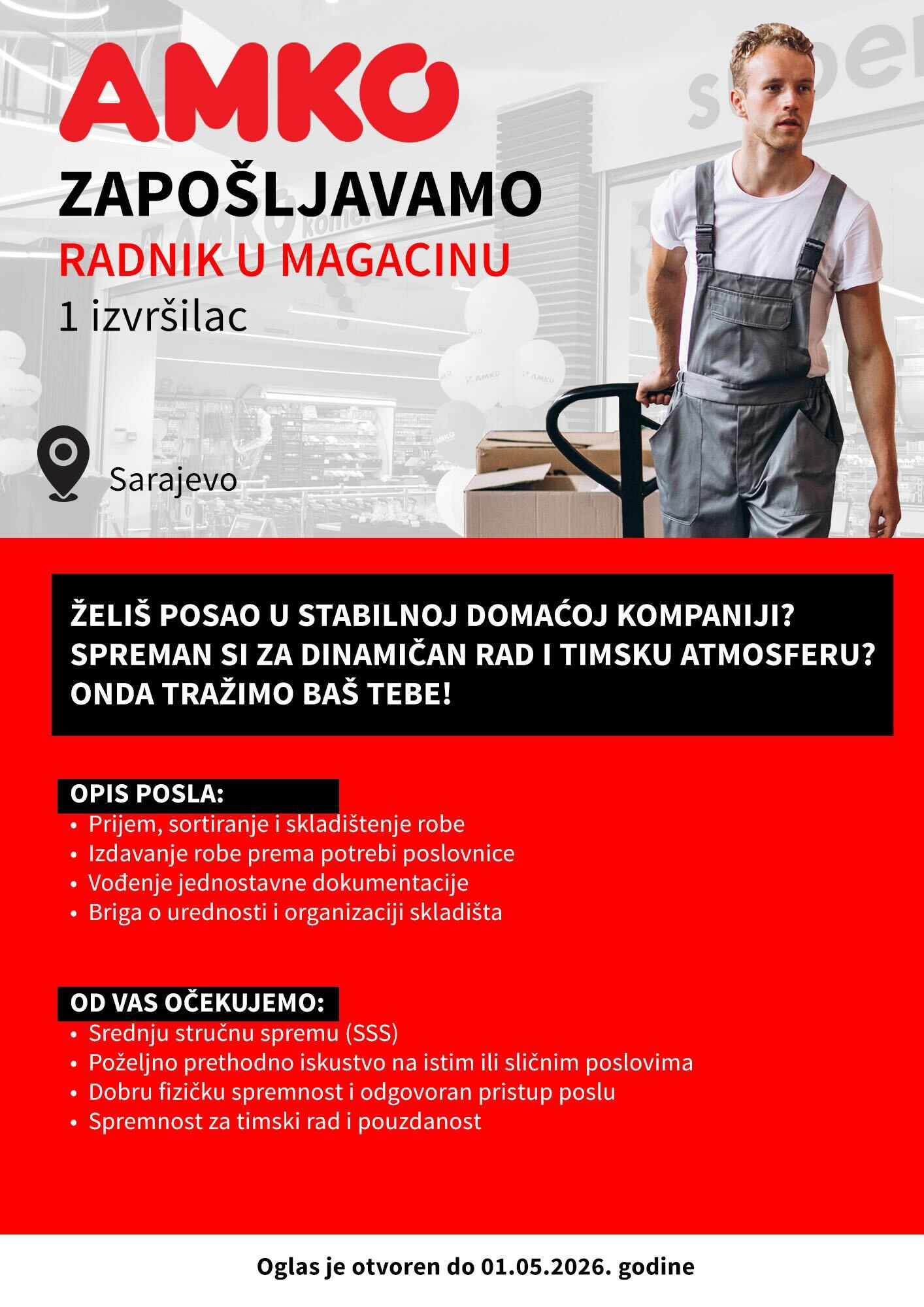 Radnik u magacinu (m/ž)