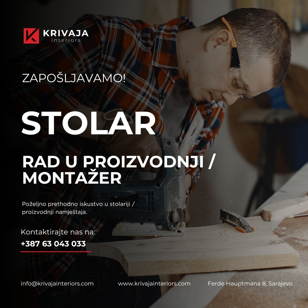 Stolar - Montažer (m/ž)