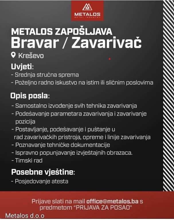 Bravar - Zavarivač (m/ž)