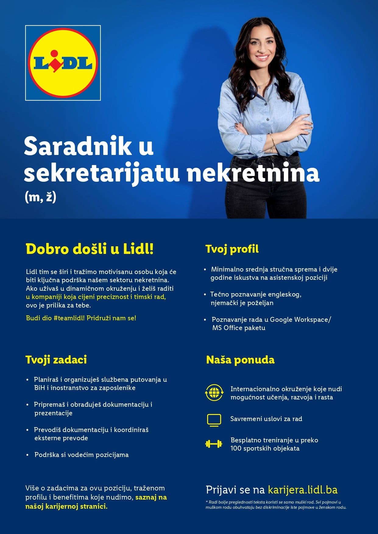 Saradnik u sekretarijatu nekretnina (m/ž)