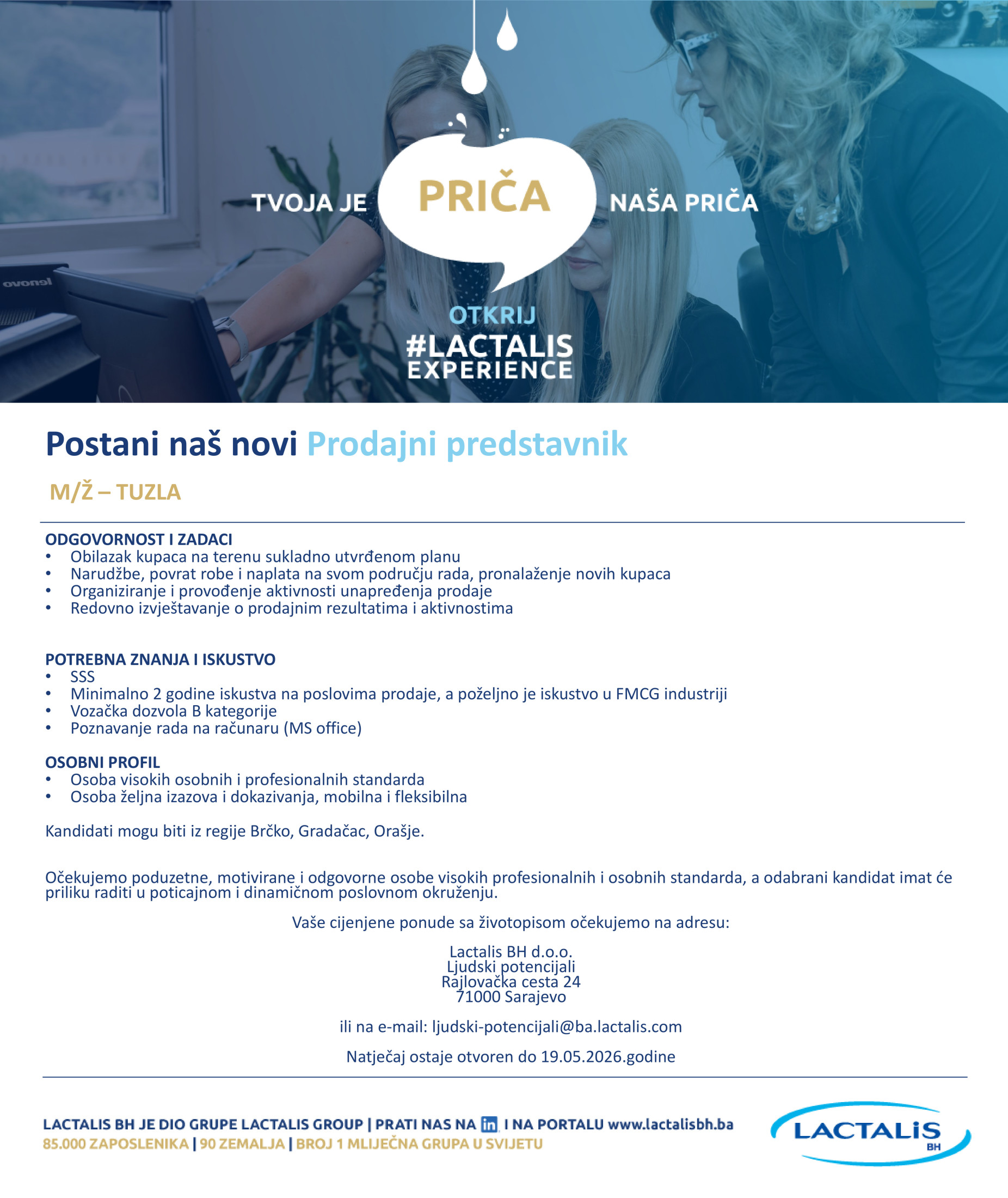 Prodajni predstavnik (m/ž)
