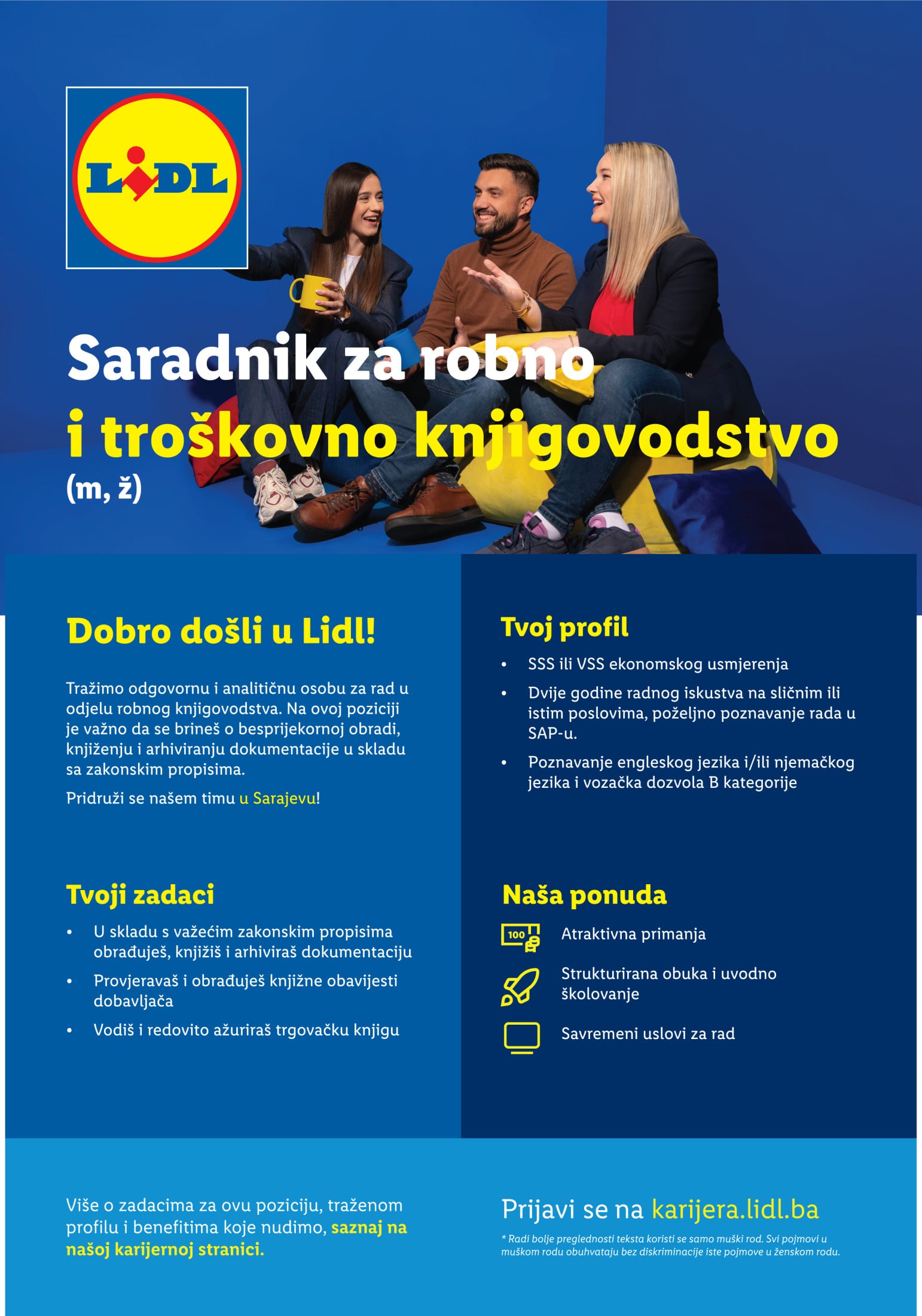 Saradnik za Robno i troškovno knjigovodstvo (m/ž)