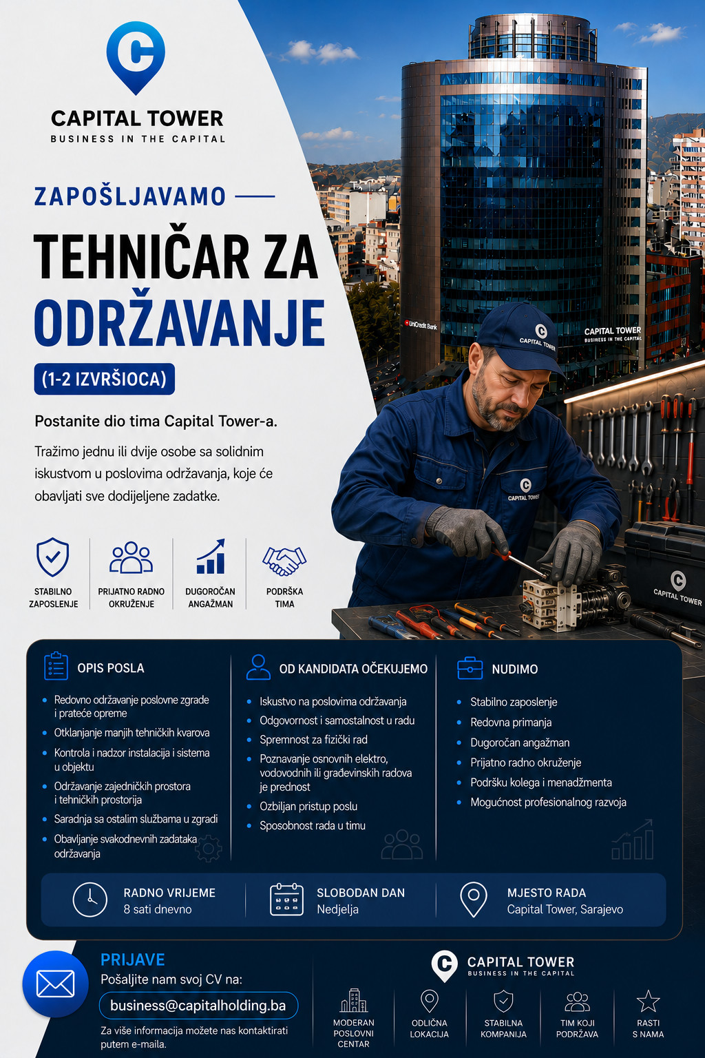 Tehničar za održavanje (m)