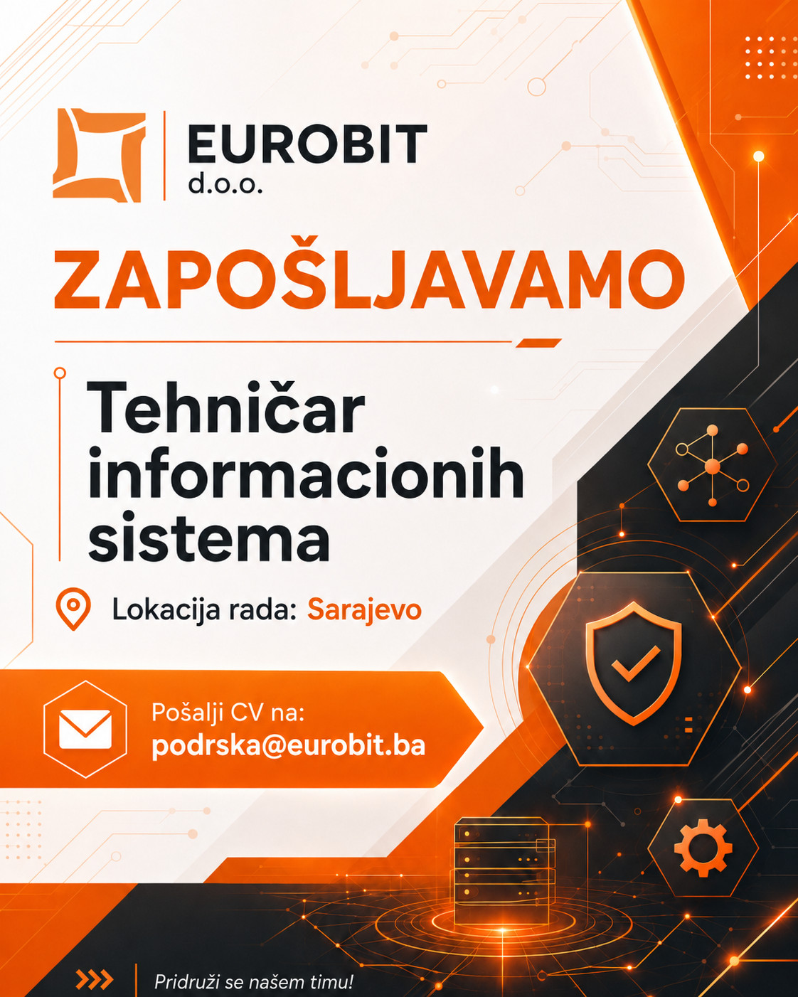 Tehničar informacionih sistema (m/ž)