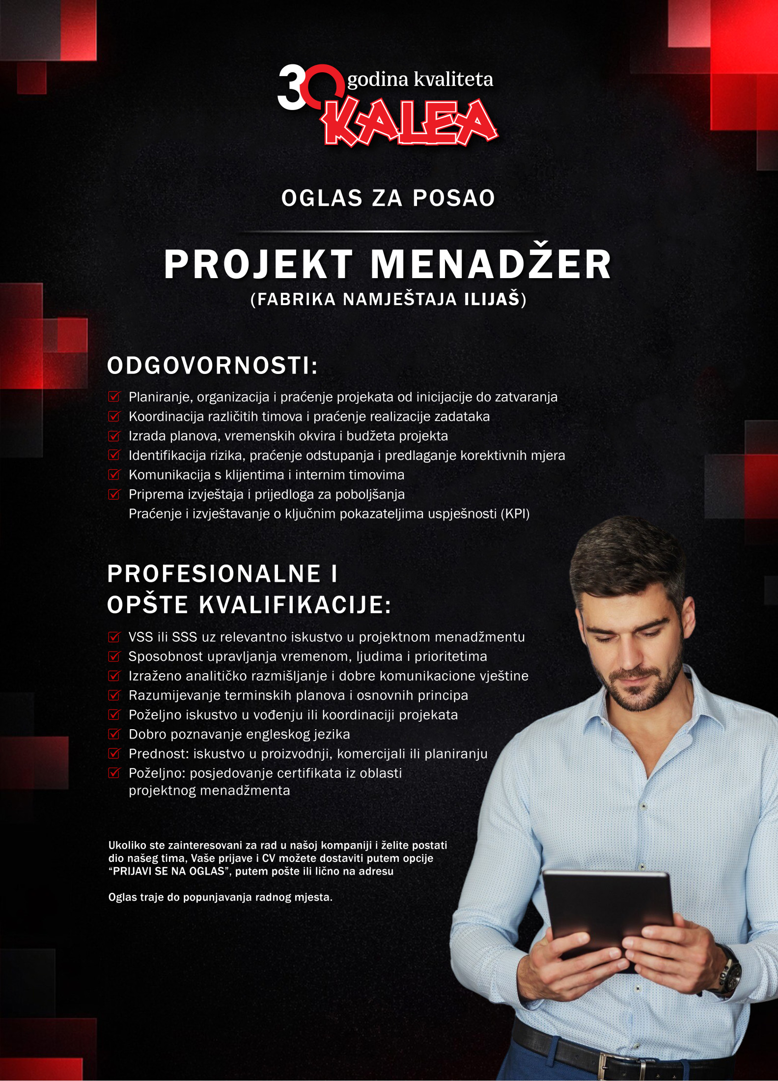 Projekt menadžer (m/ž)