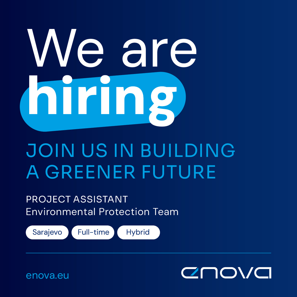 Project Assistant - Biologist (m/f)