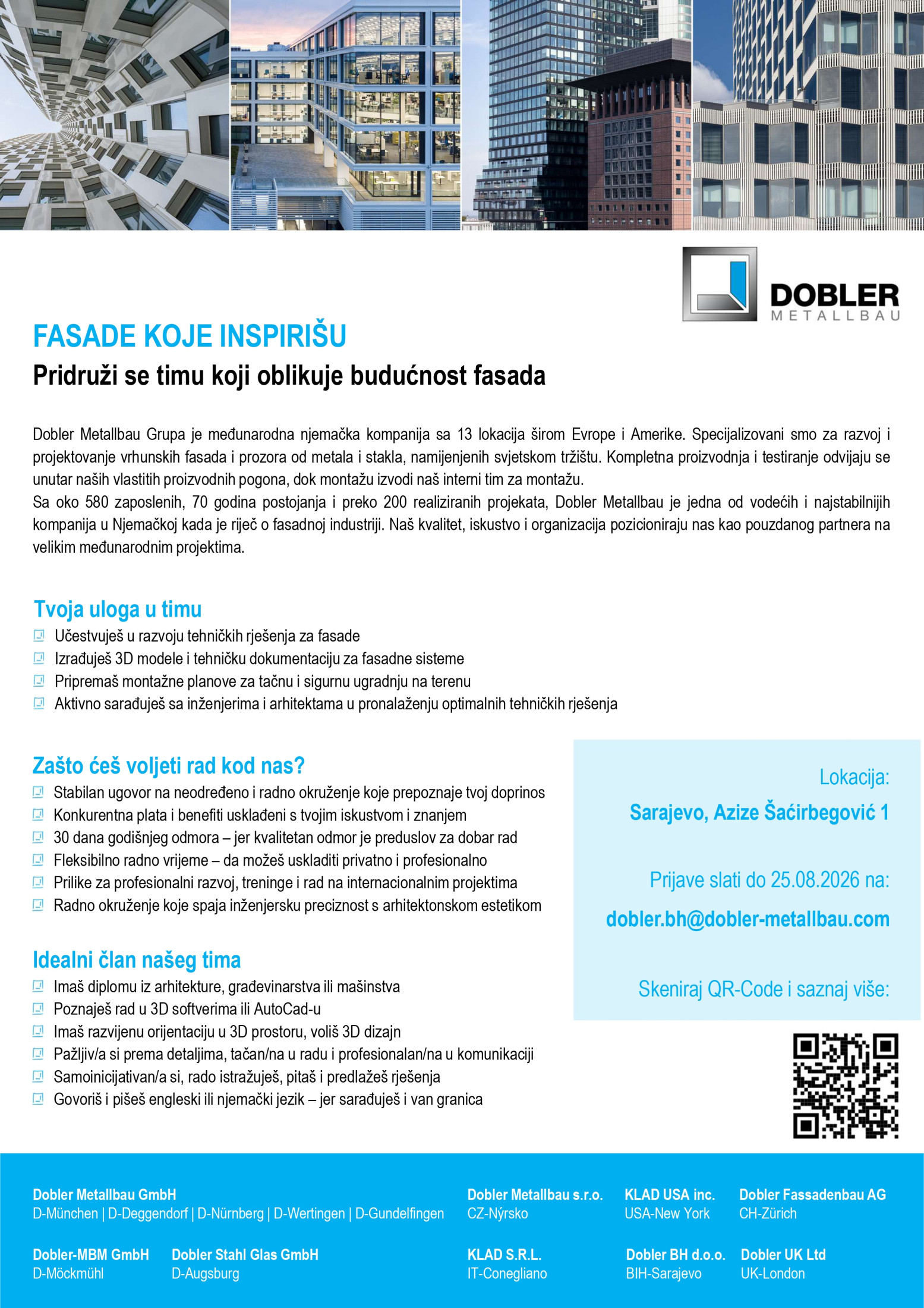 Fasadni inžinjer - 3D konstruktor (m/ž)
