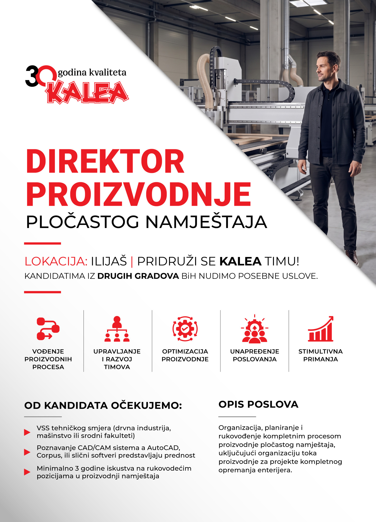 Direktor proizvodnje pločastog namještaja (m/ž)