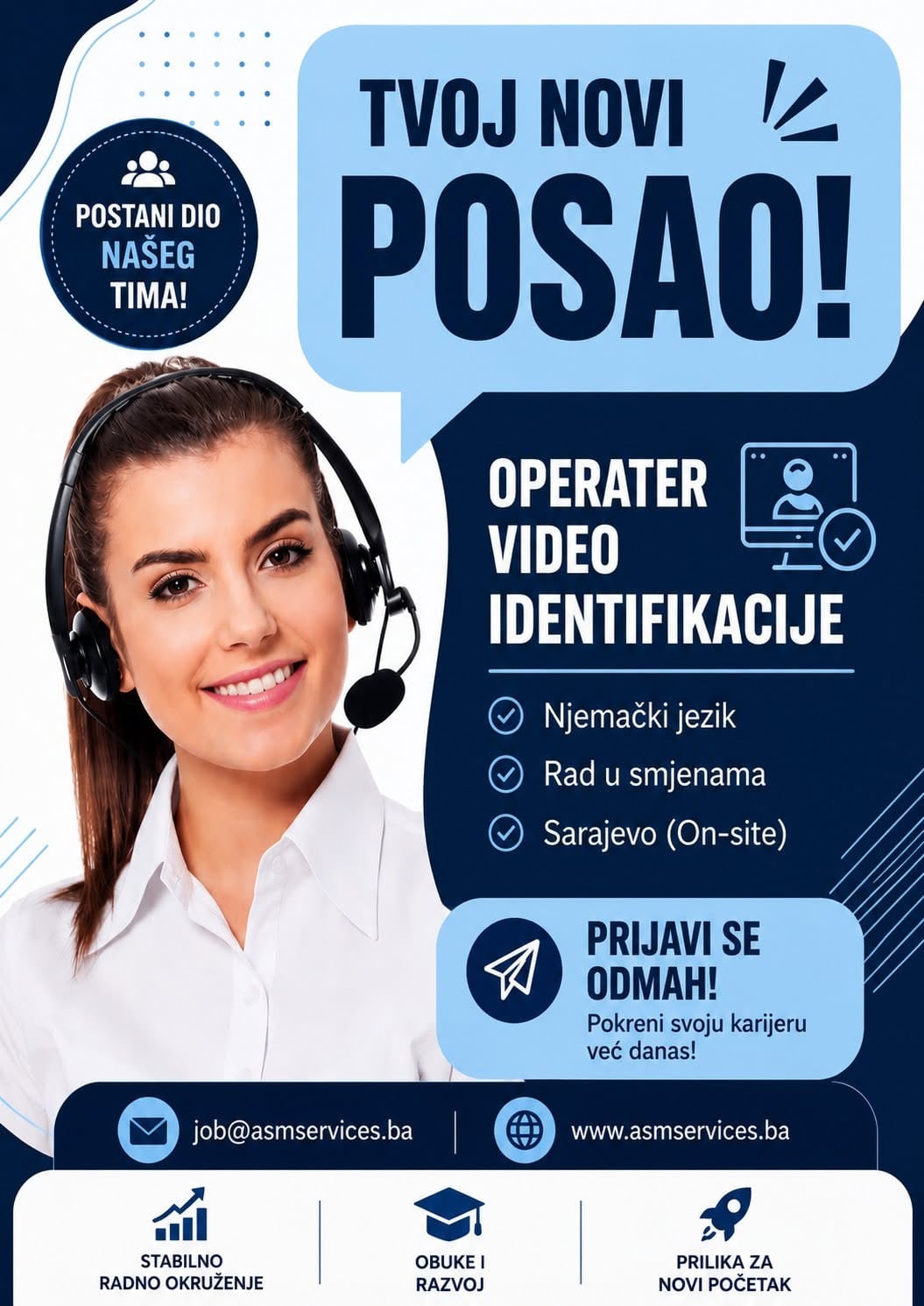 Operater za video identifikaciju na njemačkom jeziku (m/ž)