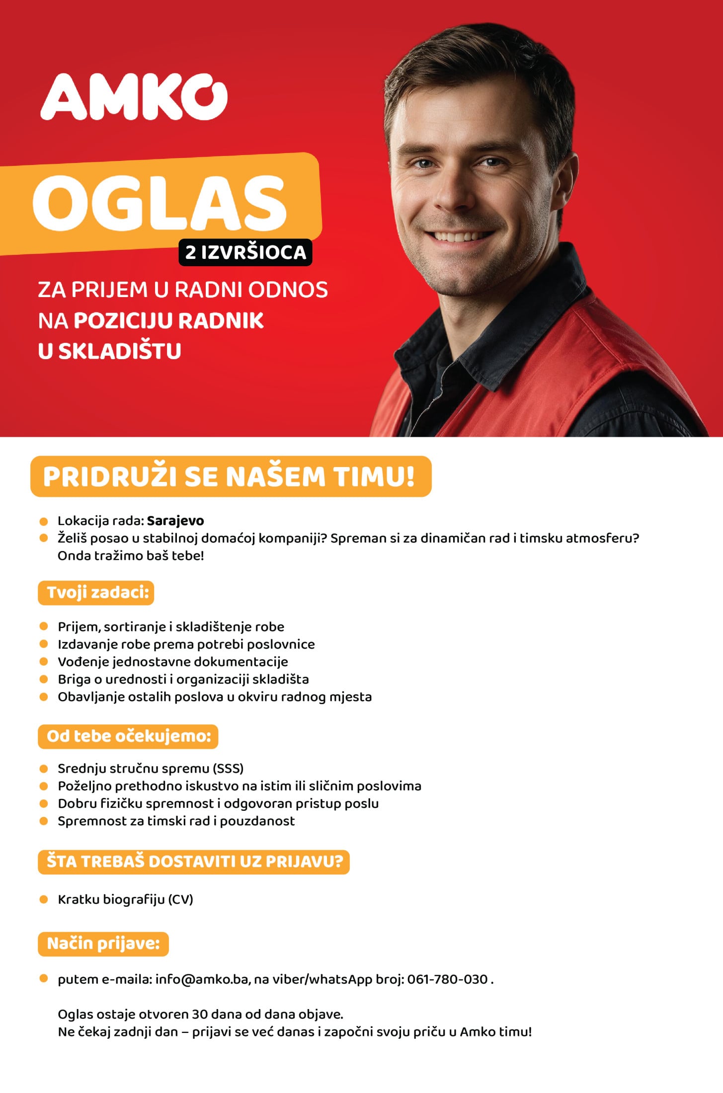 Skladištar (m/ž)
