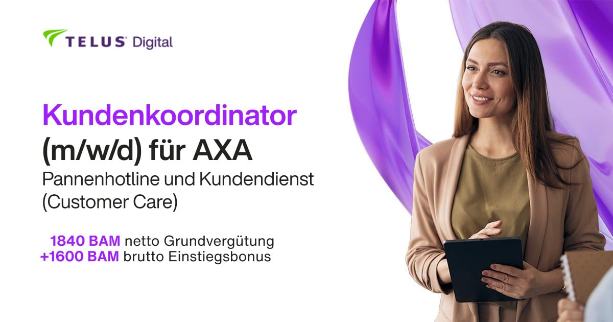 Home Office Kundenberater (m/w/d) für AXA | Pannenhotline und Kundendienst (CC)